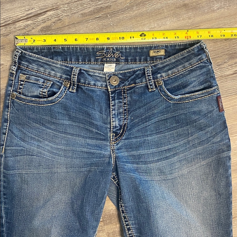 EUC SILVER JEANS Suki Ankle Capri Crop 16 - Picture 6 of 9